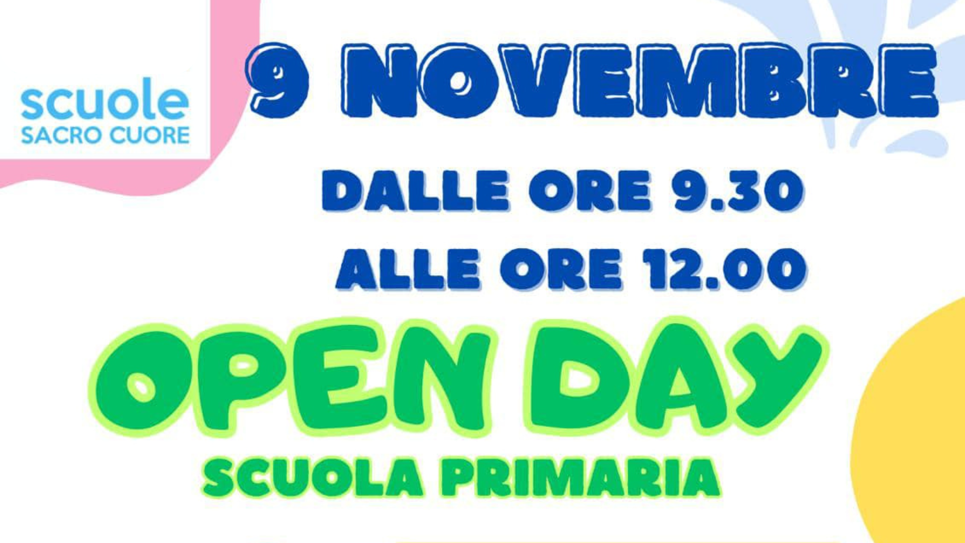 Open Day il 9 novembre!